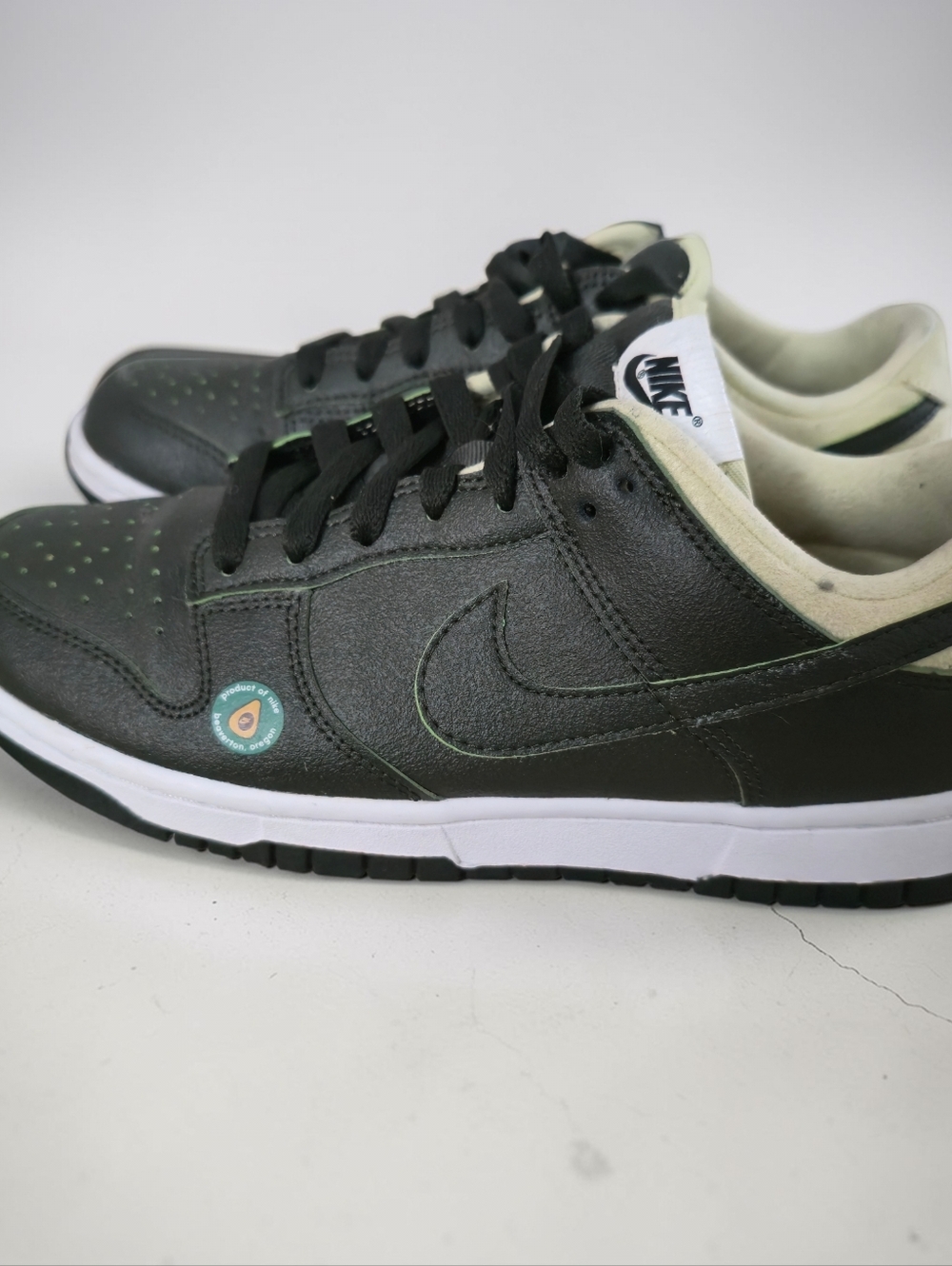 Nike Dunk Low Black Green Glow Avocado Certified Fresh Sneakers Women’s 7.5 - Picture 6 of 10